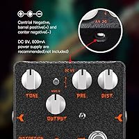 Vista 3 de JOYO Pedal de efecto de distorsión Mass de sonidos clásicos británicos Crunch a tonos modernos de alta ganancia para guitarra eléctrica edición
