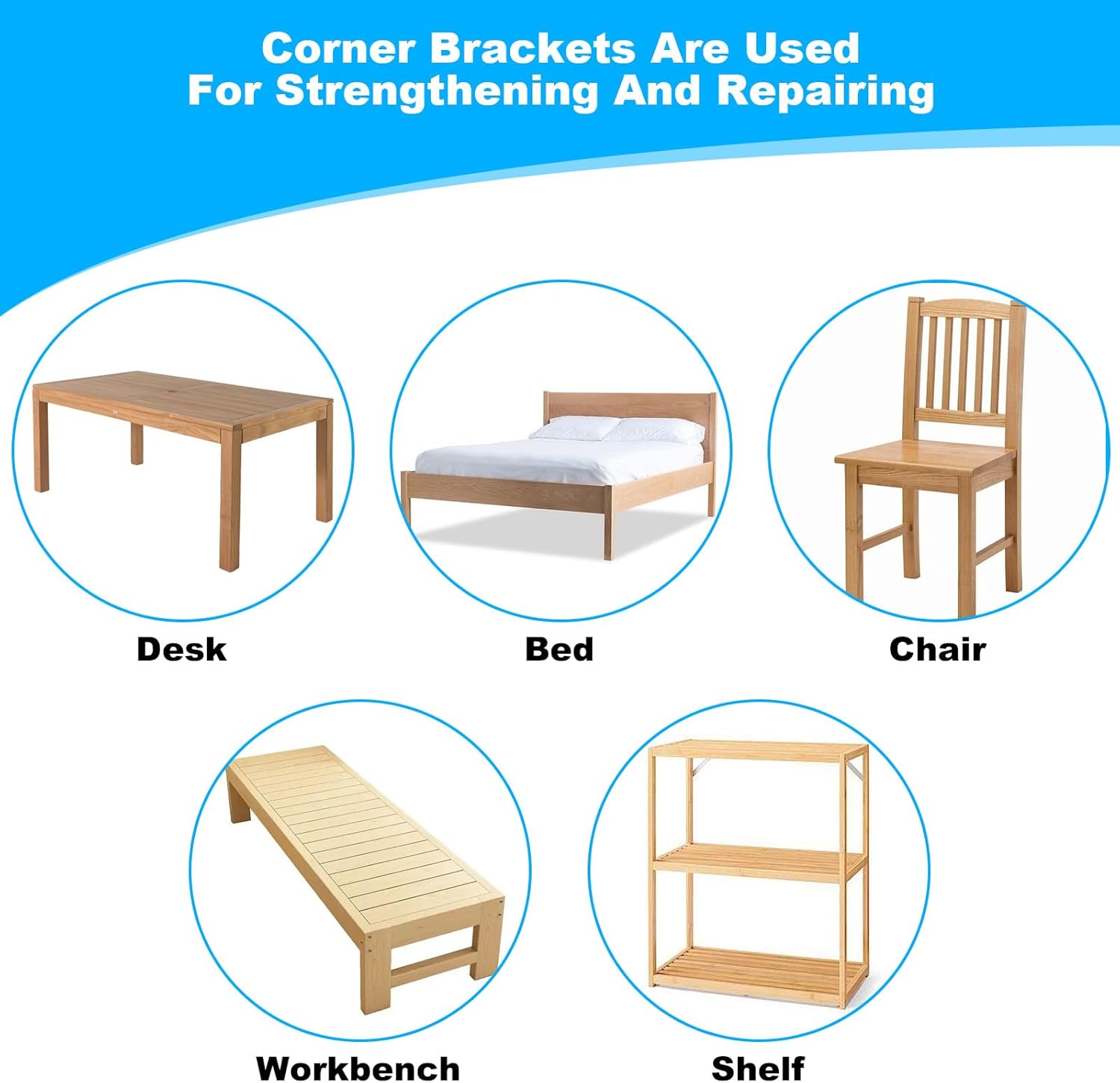 20 PCS Black L Brackets 3.1"x 3.1", Heavy Duty Corner Braces Right Angle Brackets 80 X 80 MM for Wood Chair Bookshelf Cabinets Furniture, Included 120 Screws