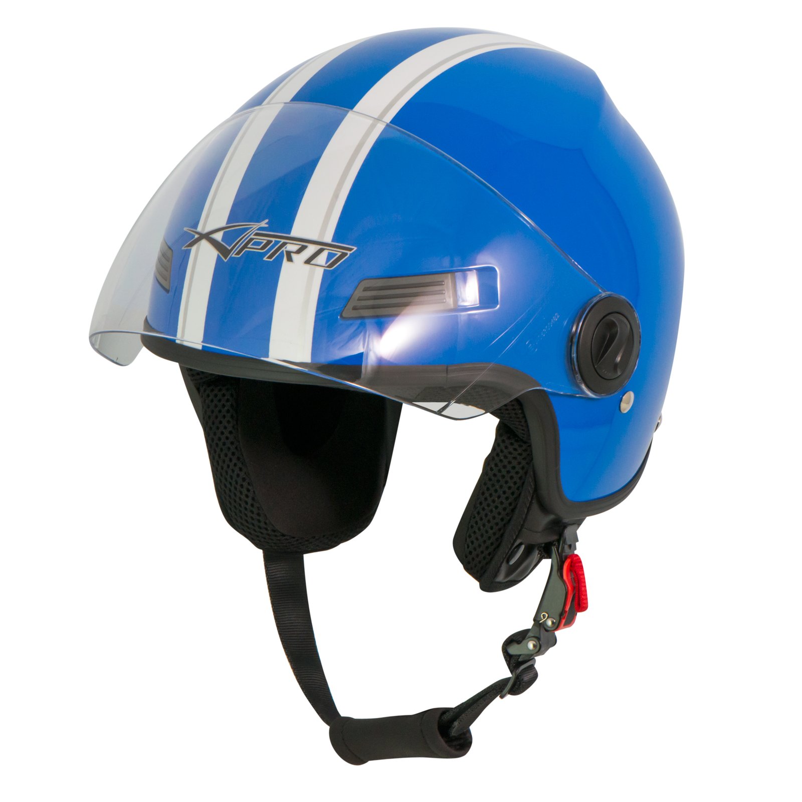 Casque Nexx Y.10 Sunny Bleu Indigo Camel, Casque Jet Scooter ECE 22 06