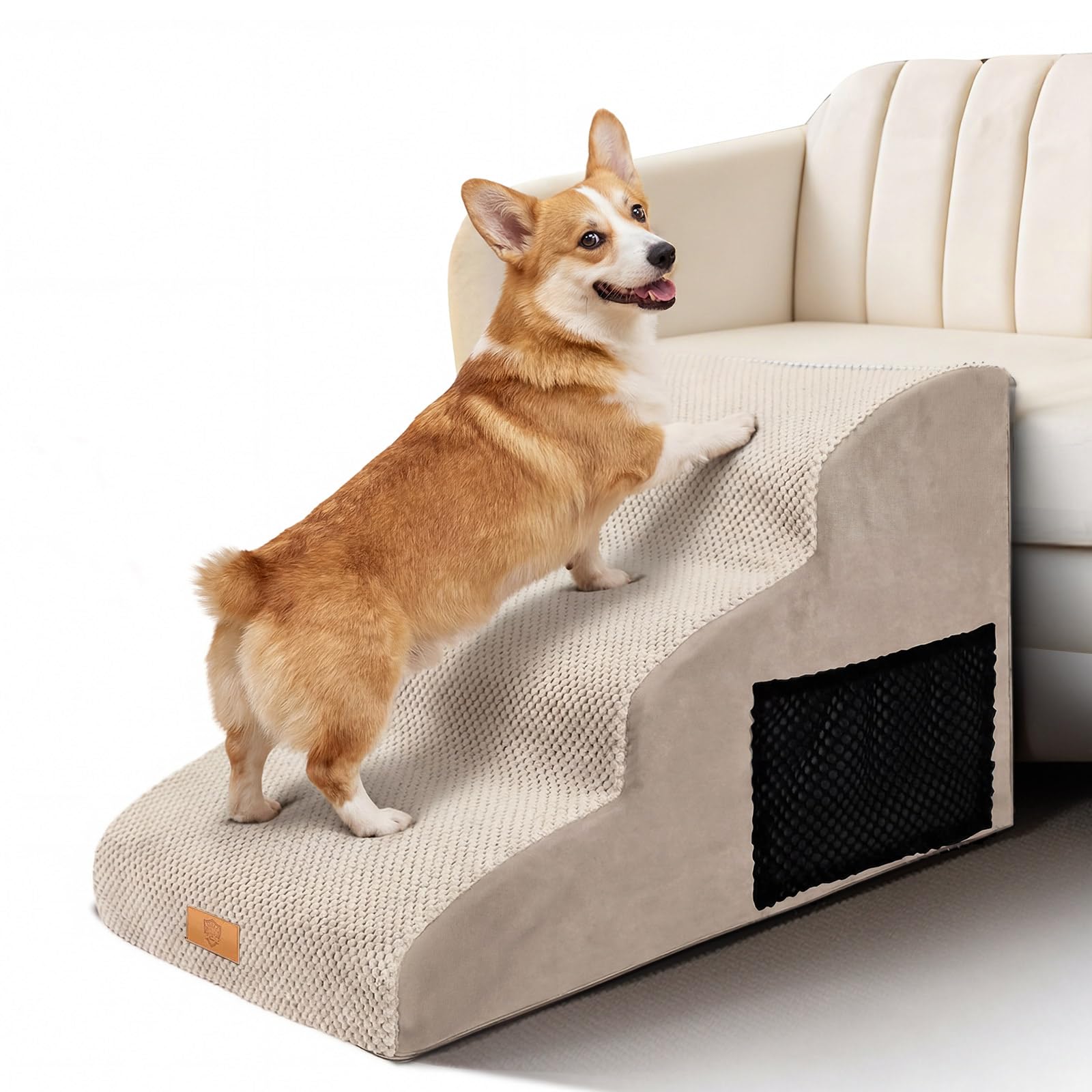 Escalier pour chiens et chats petit petit escalier lit canapé gris 33 cm