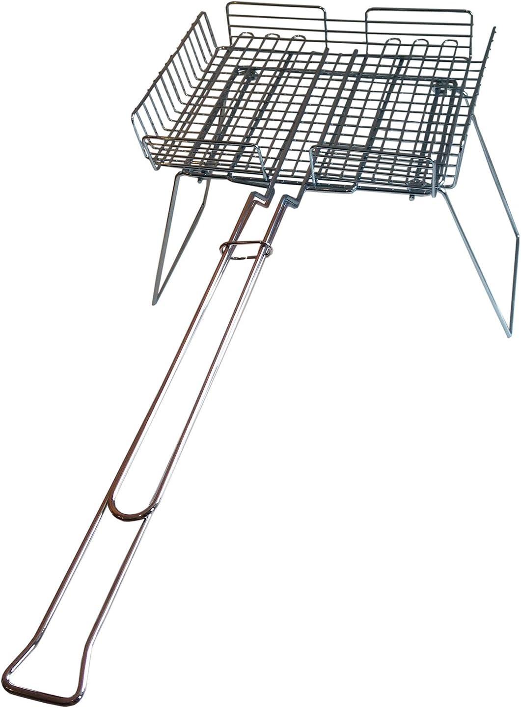 Rome Industries Inc 66-D Rome Basket Broiler Deluxe with Stand, One Size, Gray