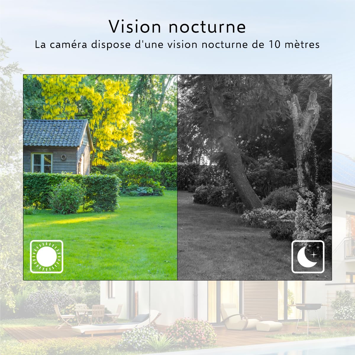 ELRO CO7000 Caméra de sécurité extérieure WiFi IP avec détecteur de Mouvement et Vision Nocturne - Caméra de Surveillance Full HD 1080P - Étanche IP66