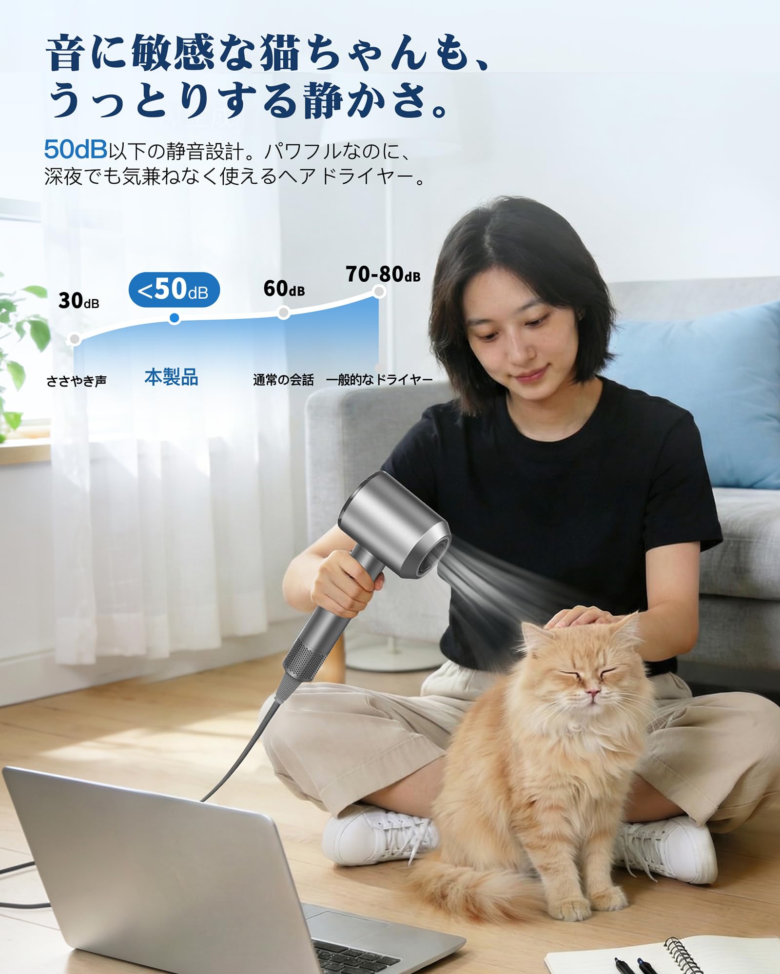 【人気商品】Nasida ドライヤー 大風量【爆風速乾・時短革命】1400W 4 Amazon | Nasida ドライヤー 大風量 【爆風速乾・時短革命】高濃度