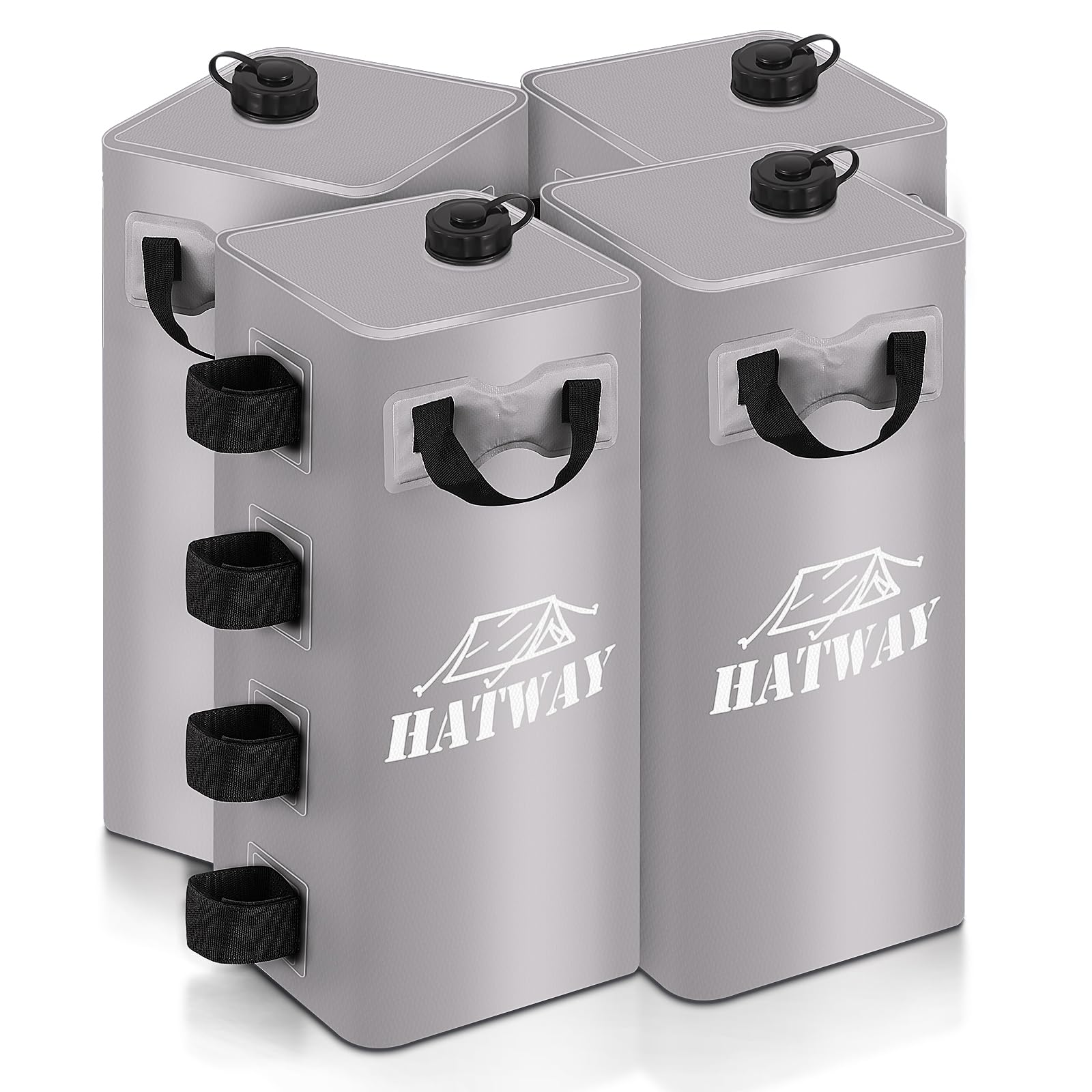 Photo 1 of ONLY 2 IN BAG********Hatway Canopy Water Bag, 220 LBS Set of 4 Leg Weights for Pop Up Canopy, Gazebo, Tent - 4 * 25L Gray