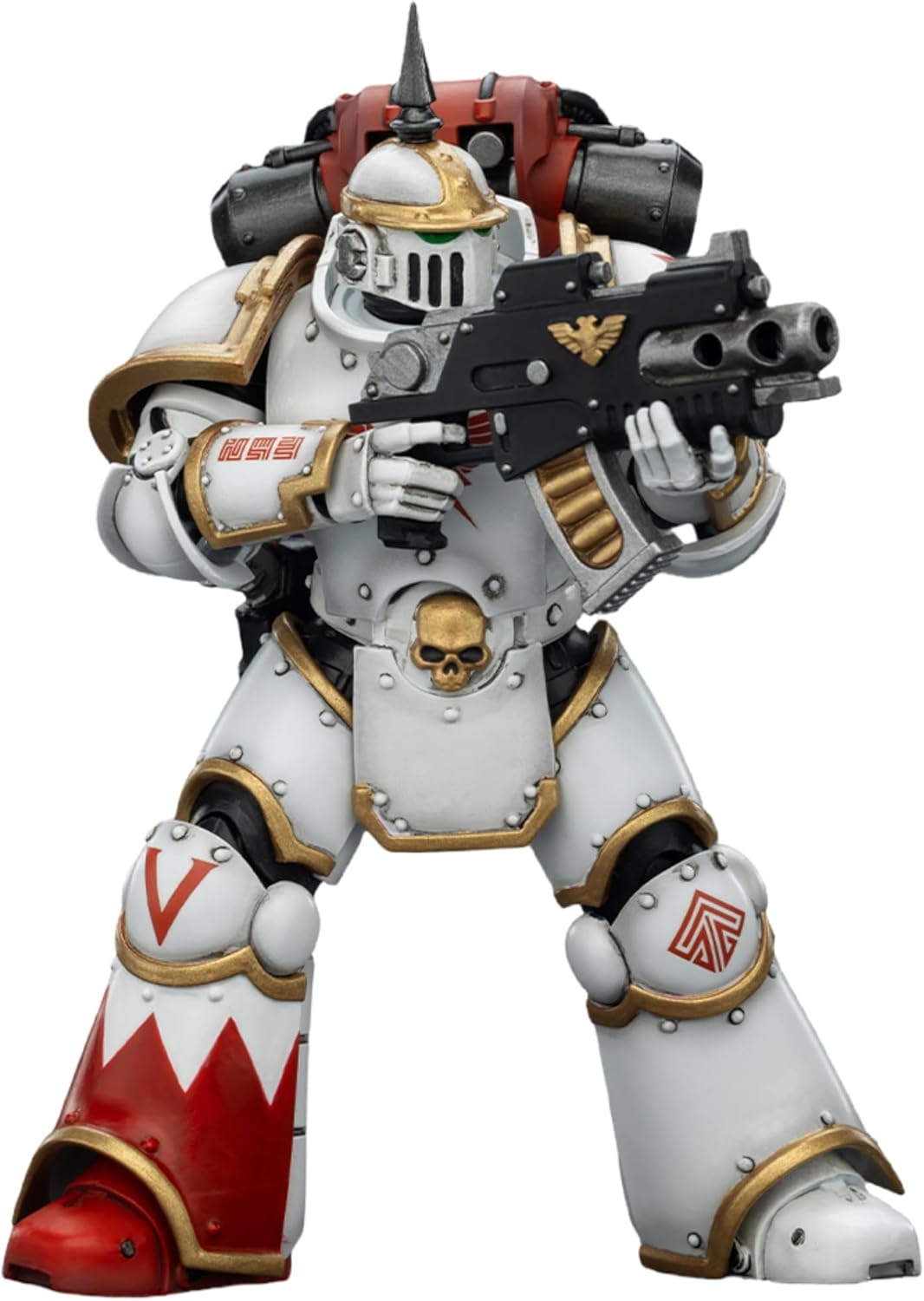 JOYTOY Warhammer 40k White Scars 1/18 Action Figure White Scars MKVI Tactical Legionary and MKVI Tactical Legionary 4.8-inch Collectible Gifts,Toys for Kids 15+ and Adults Pre-Order