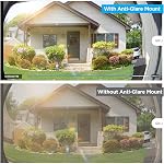OLAIKE Waterproof Adjustable Angle Mount for Video Doorbell Wired, Doorbell Angle Mount (30 to 60 Degree),Expand The View Area, Mounting Plate Wedge Corner Kit/Rain Shield/Waterproof cap,White