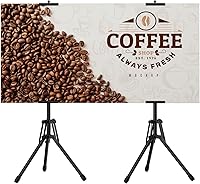 Vista 6 de Soportes de póster para exhibición - Soporte para póster de piso, soporte de exhibición de póster, soporte retráctil para banner, soporte