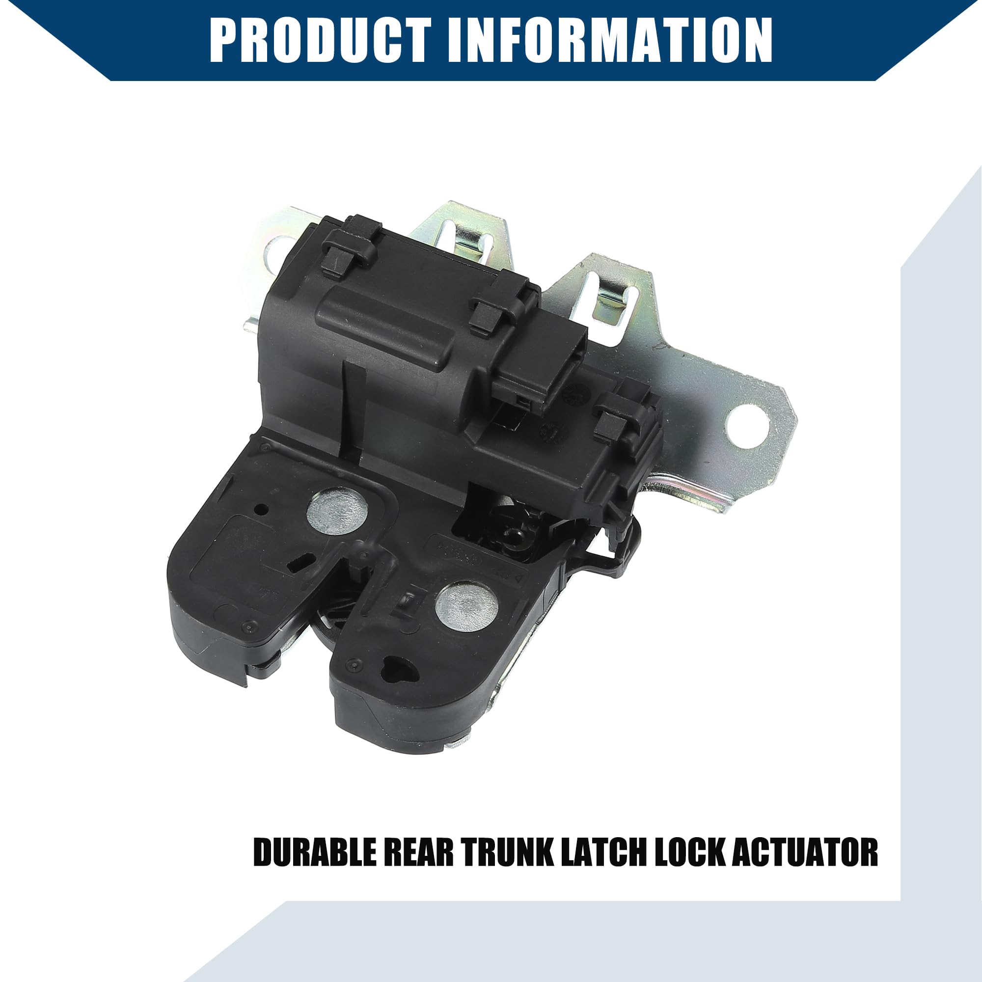 QUARKZMAN Actuador De Cerradura De Maletero Para Vauxhall Insignia A Hatch | Color Negro Y Plateado, Material Metal Y Plástico, Tamaños: 12.5Cm Y 11Cm, 9Mm Y 10Mm, Oe: 20969620, Pines: 4