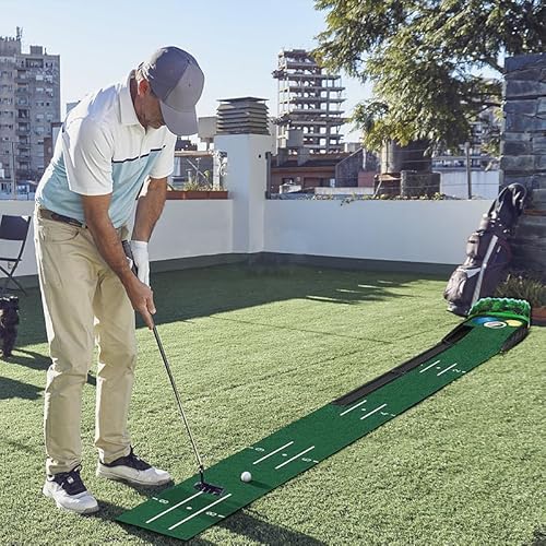 SWINGTEK Putting Green Matte, Puttingmatte Golf Indoor, Minigolf Für Zuhause Golf Simulator
