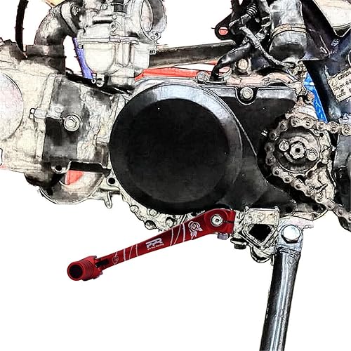 Vista 62 de Palanca de cambios de aluminio CNC, palanca de cambios de pedal plegable, apta para CRF50 XR50 XR CRF 50cc 110cc 250cc Dirt Pit Monkey Bike negro