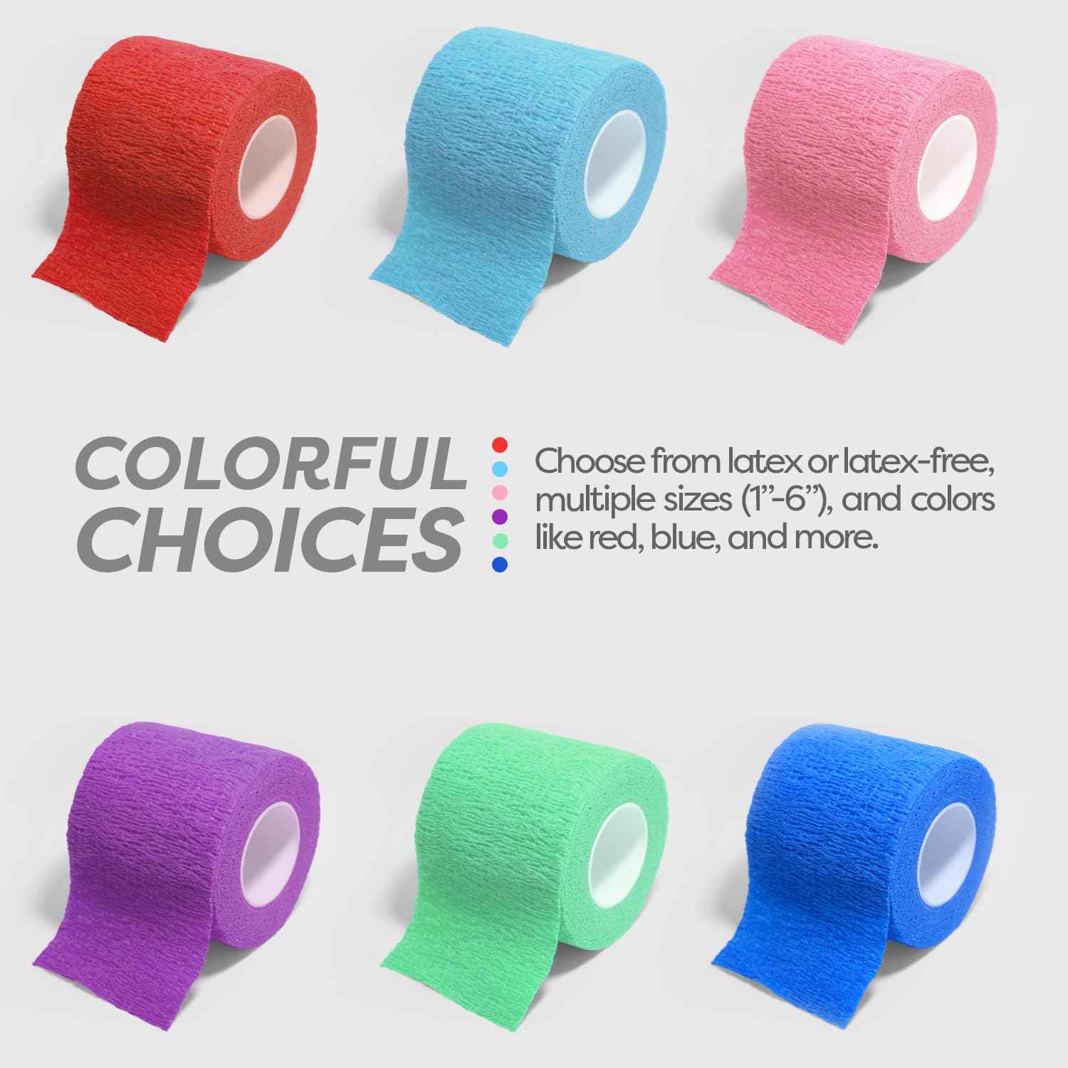 Sensi-Wrap Bandages - Self-Adhesive & Latex-Free -6 Sensi-Wrap Bandages - Self-Adhesive & Latex-Free -6