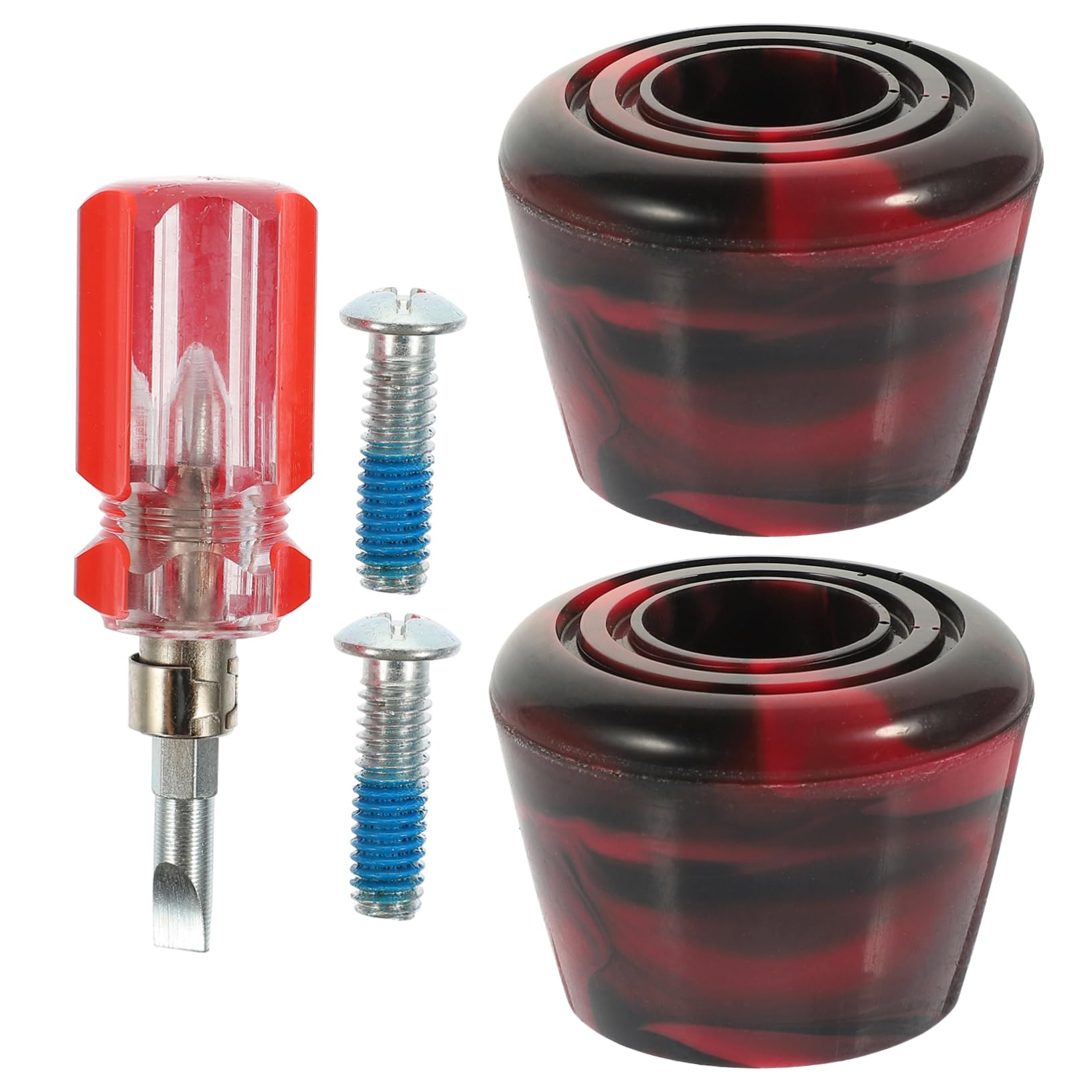 Abaodam 1Set Roller Skate Toe Stops Replacement Lightweight Brakes for Roller Skating Shoes Slip Durable Skate Stoppers with Screws for Safety Comfort