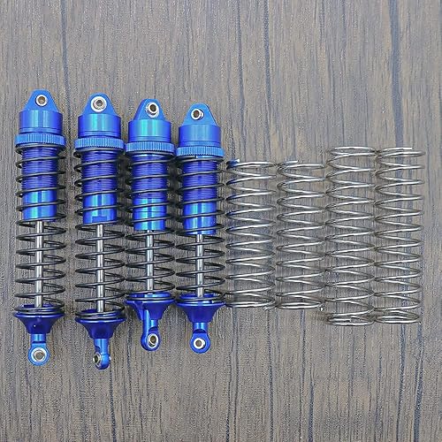 Vista 22 de RCAWD 4 amortiguadores de aleación, delanteros y traseros, compatibles con ARRMA 3S BLX, amortiguador y amortiguador para Arrma New, Old, Big Rock