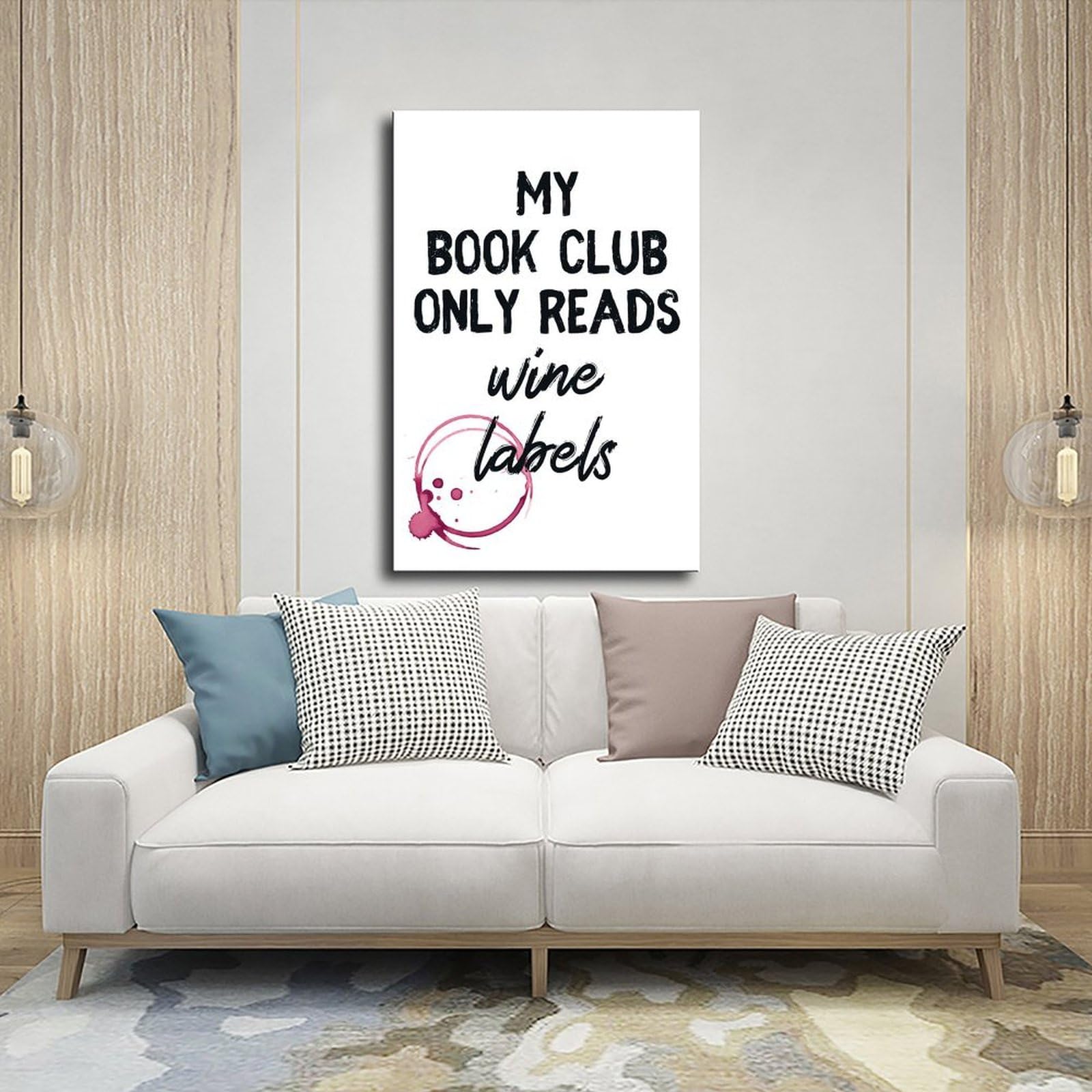 Étiquettes de vin sur toile pour décoration de chambre à coucher, bureau, chambre, cadre cadeau : 30 x 45 cm