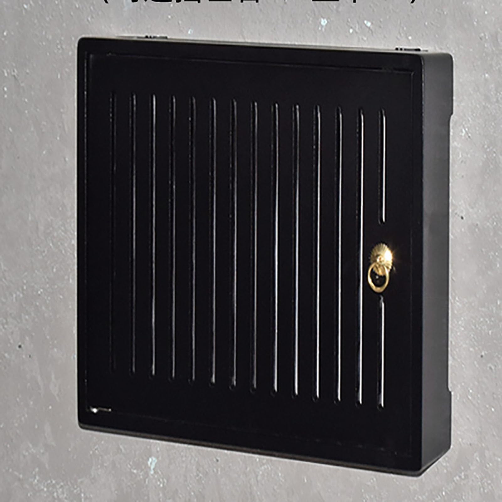 Étagère murale dissimulée en bois pour la maison et le bureau, boîte de rangement pour routeur WiFi noir, 41,9 x 49,3 cm, solution de gestion des câbles, élégante et fonctionnelle