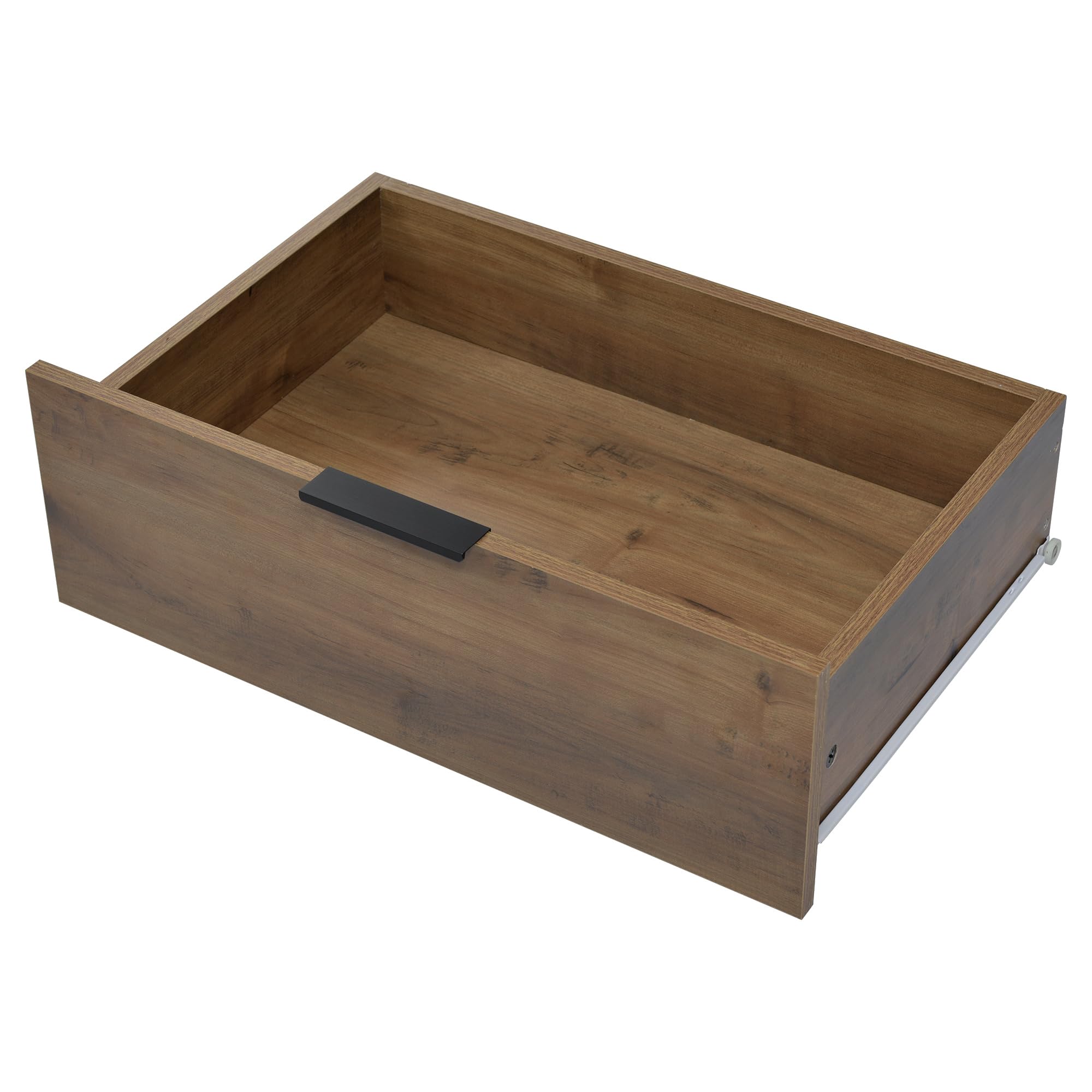 Cassettiera con 6 cassetti, 120 x 40 x 76 cm, in rovere scuro, credenza per camera da letto e tutti gli spazi abitativi