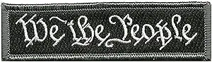 We The People - Tactical Morale Patch - Black/White by Gadsden and Culpeper
