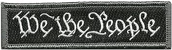 We The People - Tactical Morale Patch - Black/White by Gadsden and Culpeper