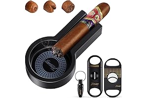Portable Cigar Cutter with Guillotine and Punch, the Ultimate Cigar Accessory