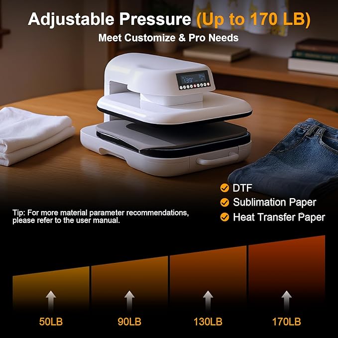 Auto Heat Press 2 - Máquina de plancha térmica 15x15 para camisetas miniatura 2