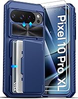 Vista 25 de ATATOO Funda tipo cartera para Google Pixel 10 Pro XL, tarjetero integrado (3-5 tarjetas) [bloqueo RFID] y cubierta de cámara deslizante, protección