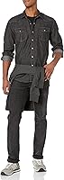 Vista 4 de Tienda Essentials - Camisa de mezclilla, corte regular y manga larga para hombre