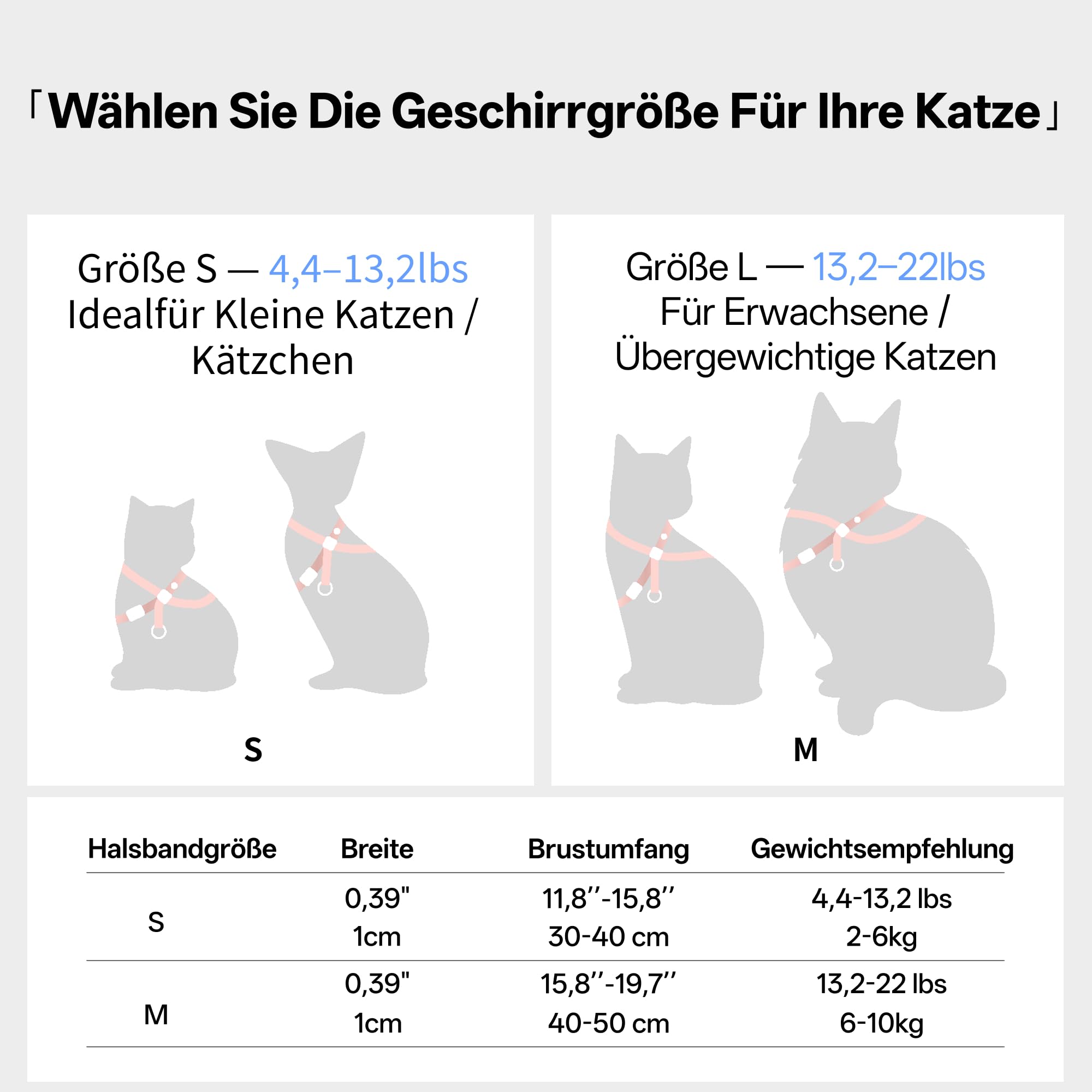 Harnais anti-éclatement pour chat - Réglable - Anti-étranglement - 8 formes - Harnais souple avec code QR - Anti-perte - Harnais sûr pour chat et chaton - Beige - Taille M
