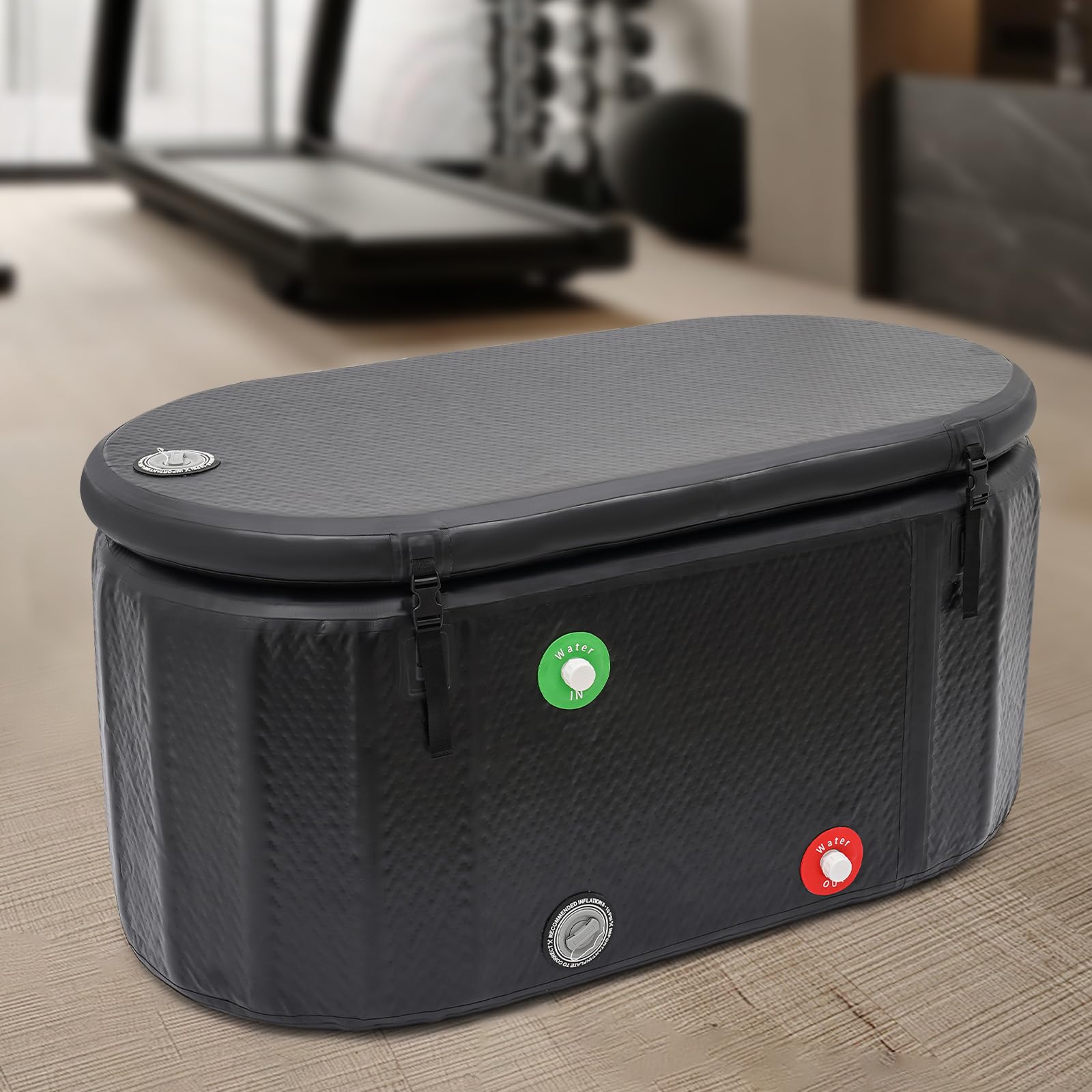 Vasche Autoportanti, Vasca Da Ghiaccio Gonfiabile, Bagno Freddo Recupero Sportivo, Vasca Immersione Portatile PVC Durevole, Dopo Allenamento, Casa Giardino Viaggi Atleti, 275L