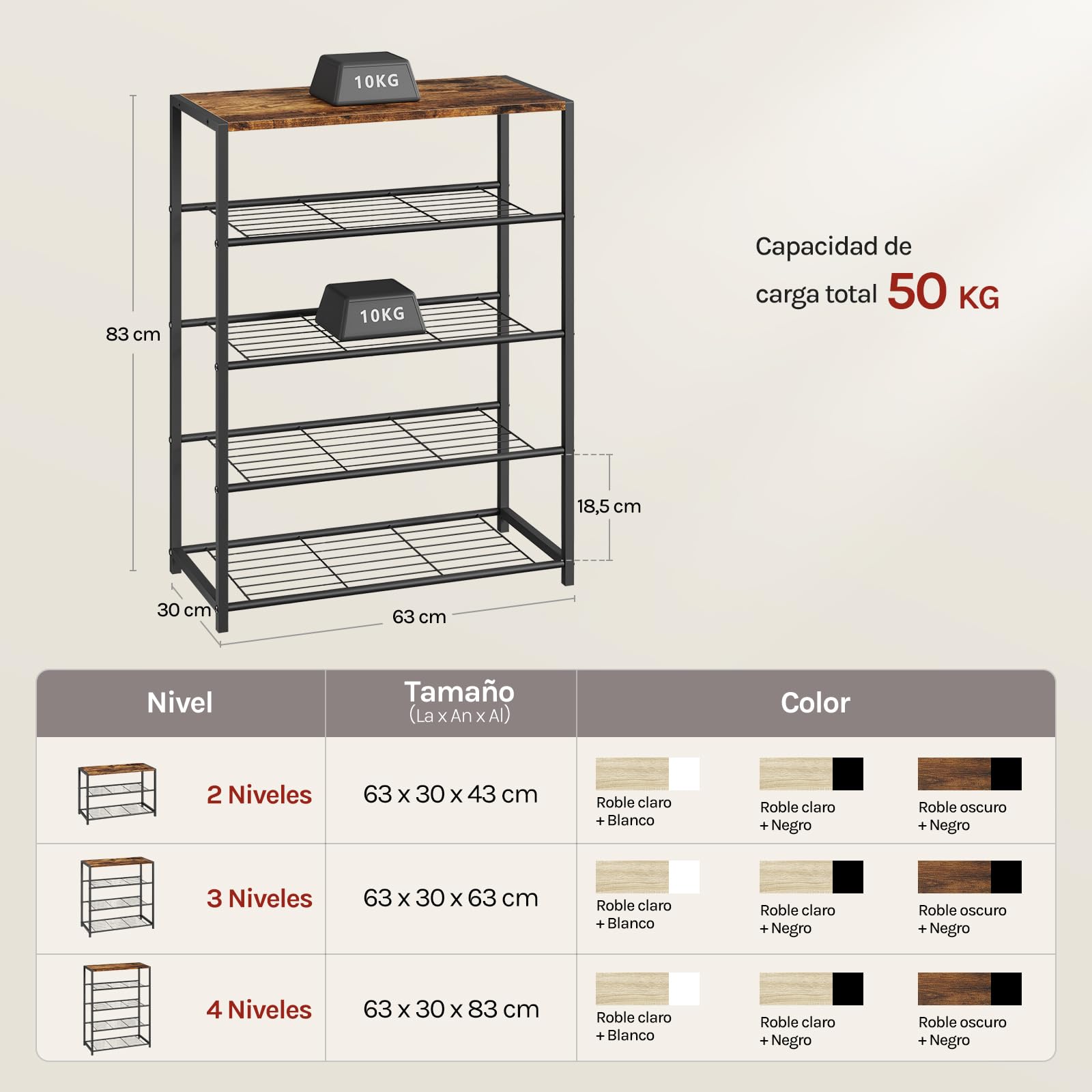 WOLTU Banco para Zapatos, Estante de Zapatos de 4 Niveles de 12 Pares de Zapatos, Marco de Metal, Asiento de Madera, para Recibidor Entrada y Dormitorio