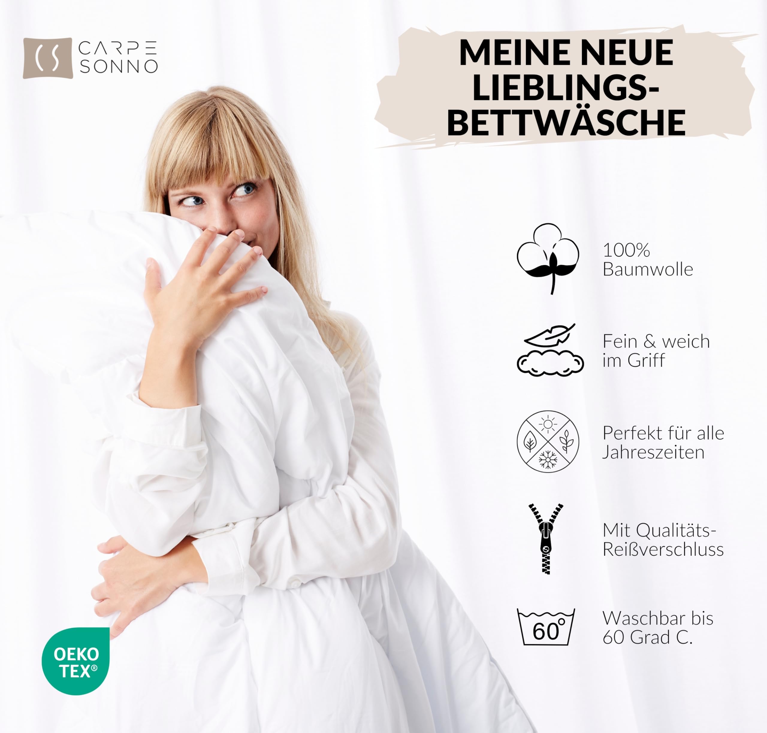 Carpe Sonno Mako Satin Bettwäsche 135x200 cm Blumen – Floral Vögel