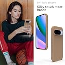 YATWIN Silicone Back Case for Google Pixel 10/10 Pro, Soft-Touch, Shockproof Phone Back Cover for Google Pixel 10/10 Pro - Milk Tee gallery image