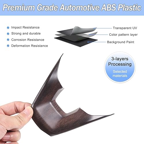 Miniatura 5 de Aunginsy Marco de botón de dirección de control central compatible con Ford Maverick 2022+ Bronco Sport 2021+ Escape 2020+ consola central, cubierta