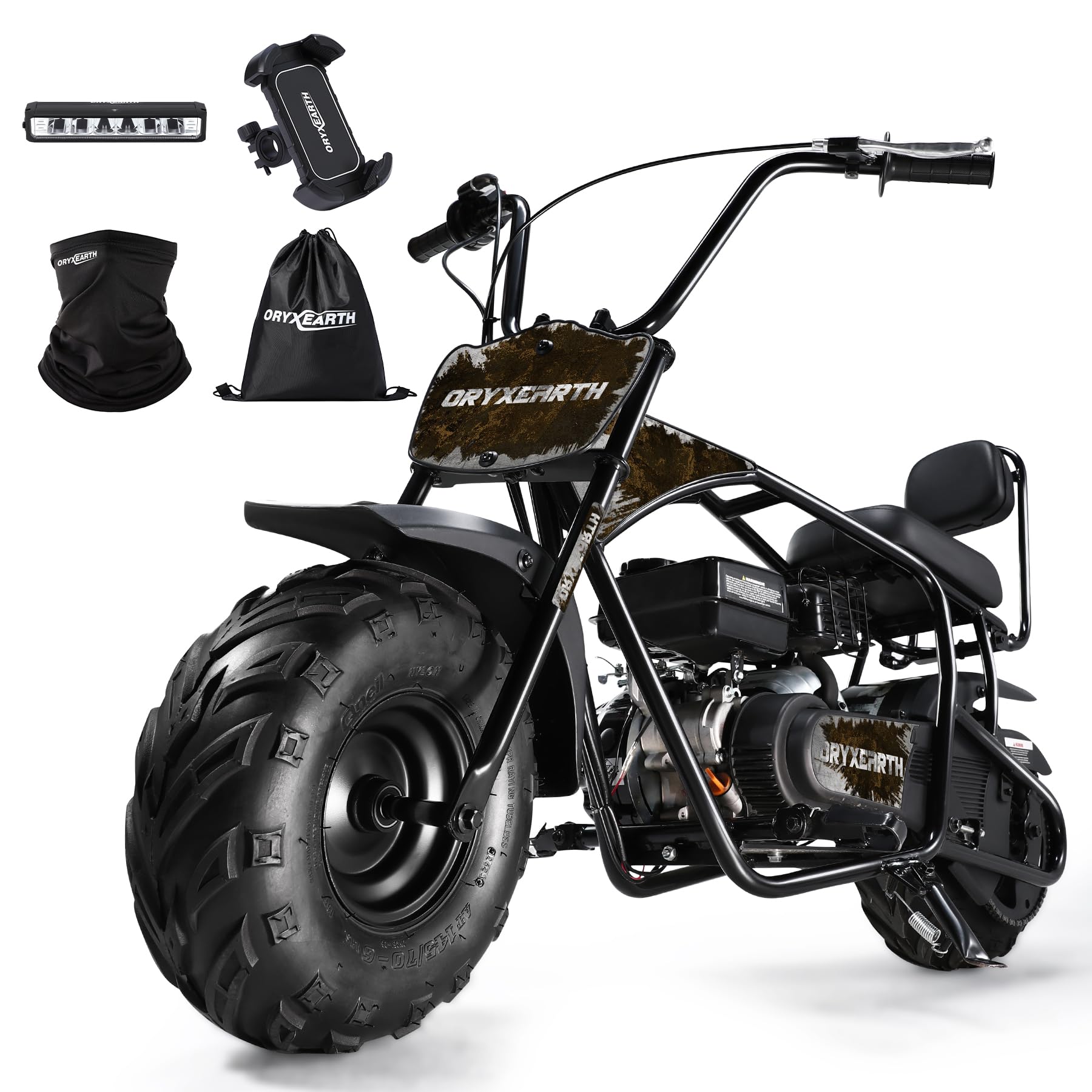 Oryxearth Mini Dirt Bike, 99cc 4-Stroke Gas Dirt Bike for Teens &amp; Adults