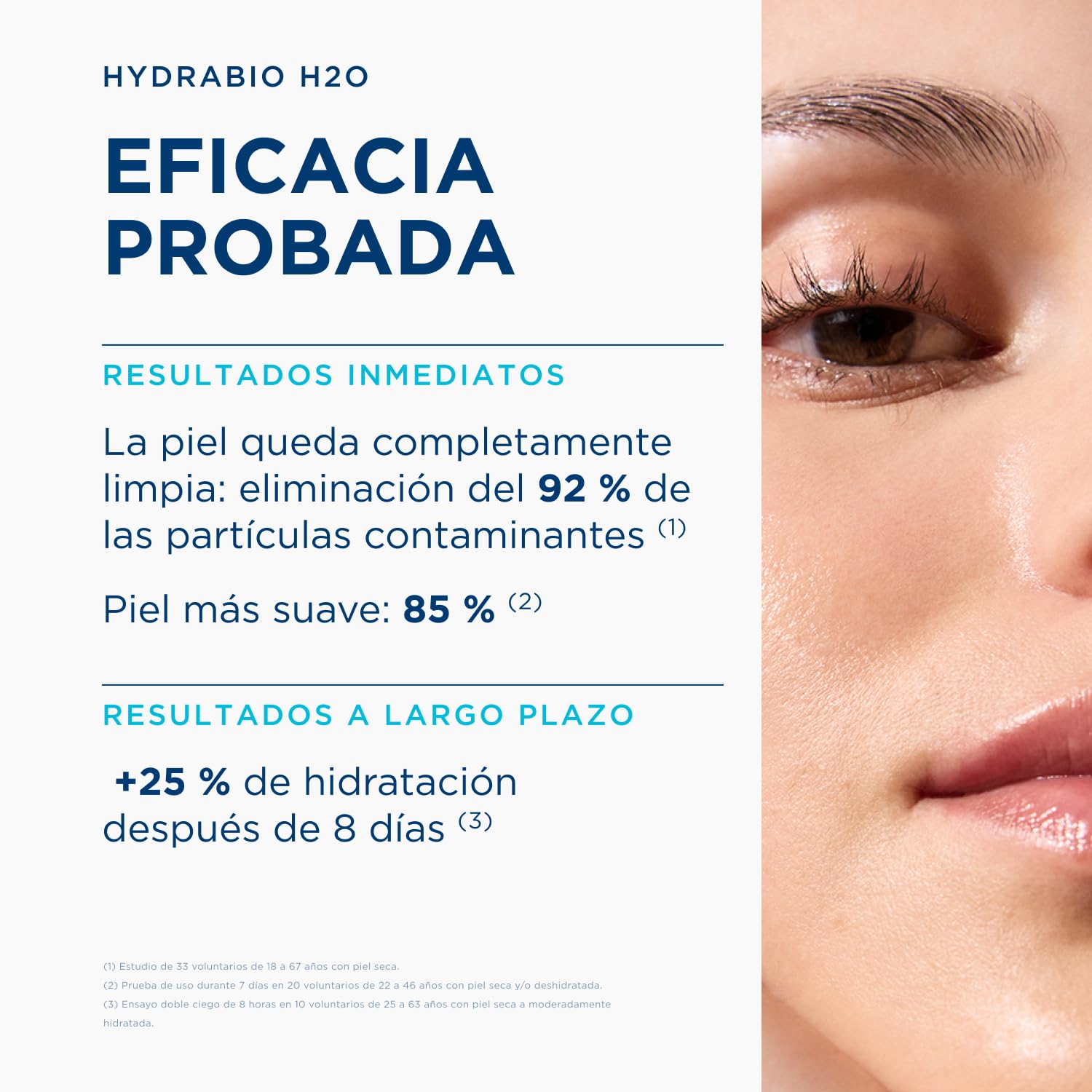BIODERMA Hydrabio H2O - Agua Micelar Dermatológica - Limpia, Desmaquilla e Hidrata - Elimina Impurezas y Polución - Recomendada por Dermatólogos - Frasco 500 ml