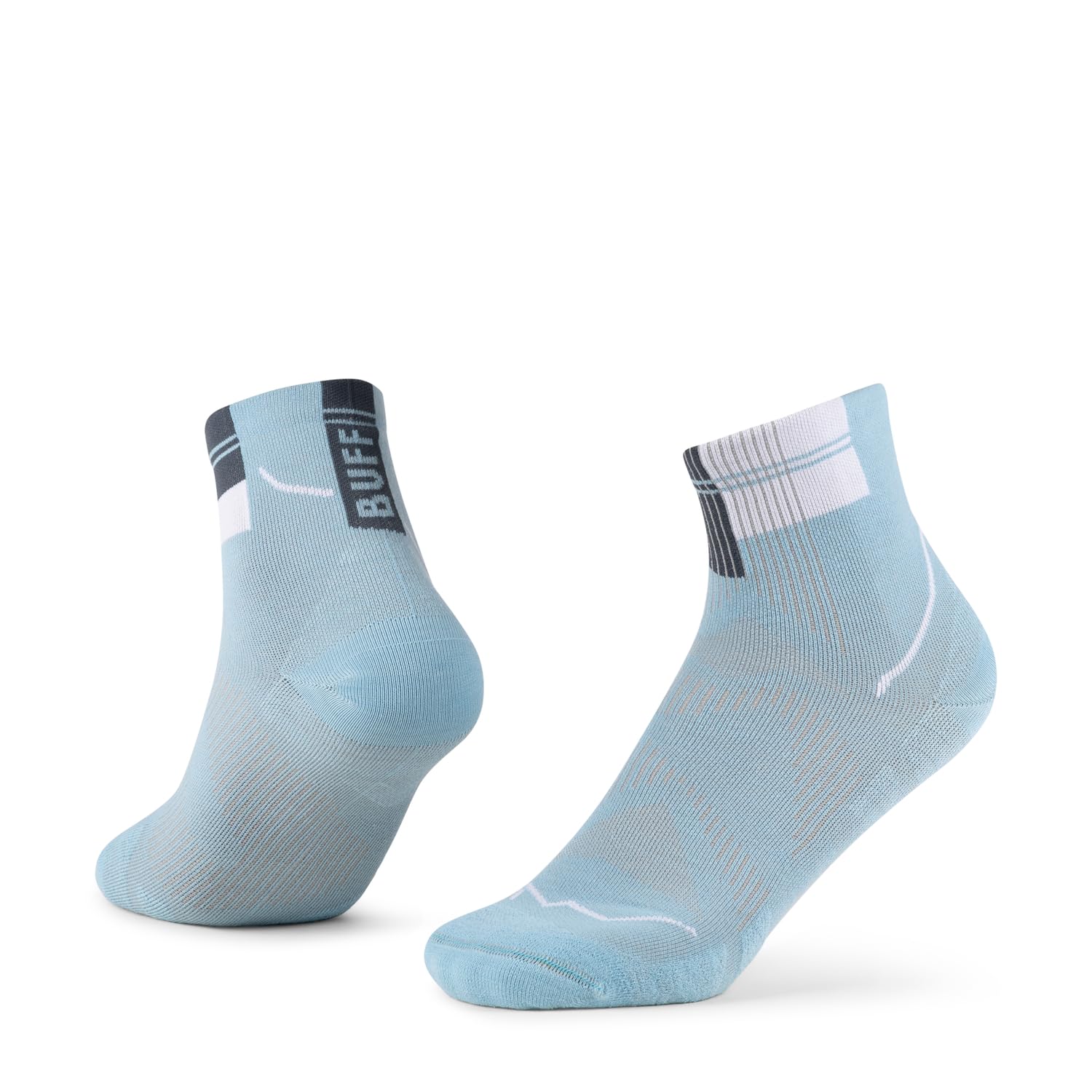 Buff®| Socks Coolnet Quarter Fresh, Odor-Control, Breathable, Comfortable, Sports, Compression XL Blue