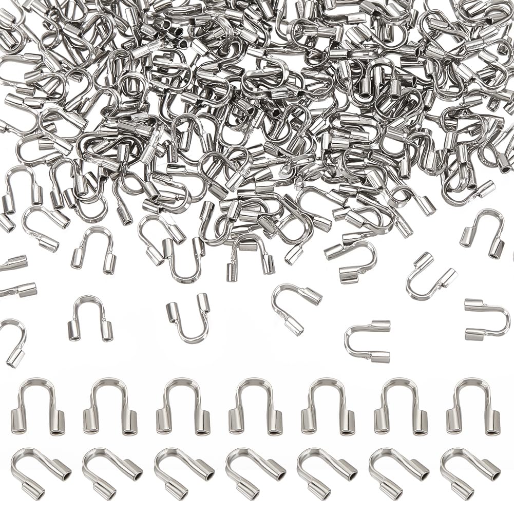 200 Protezioni A U Per Cavi In Acciaio Inossidabile - Per Collane, Bracciali E Gioielli - Foto 3