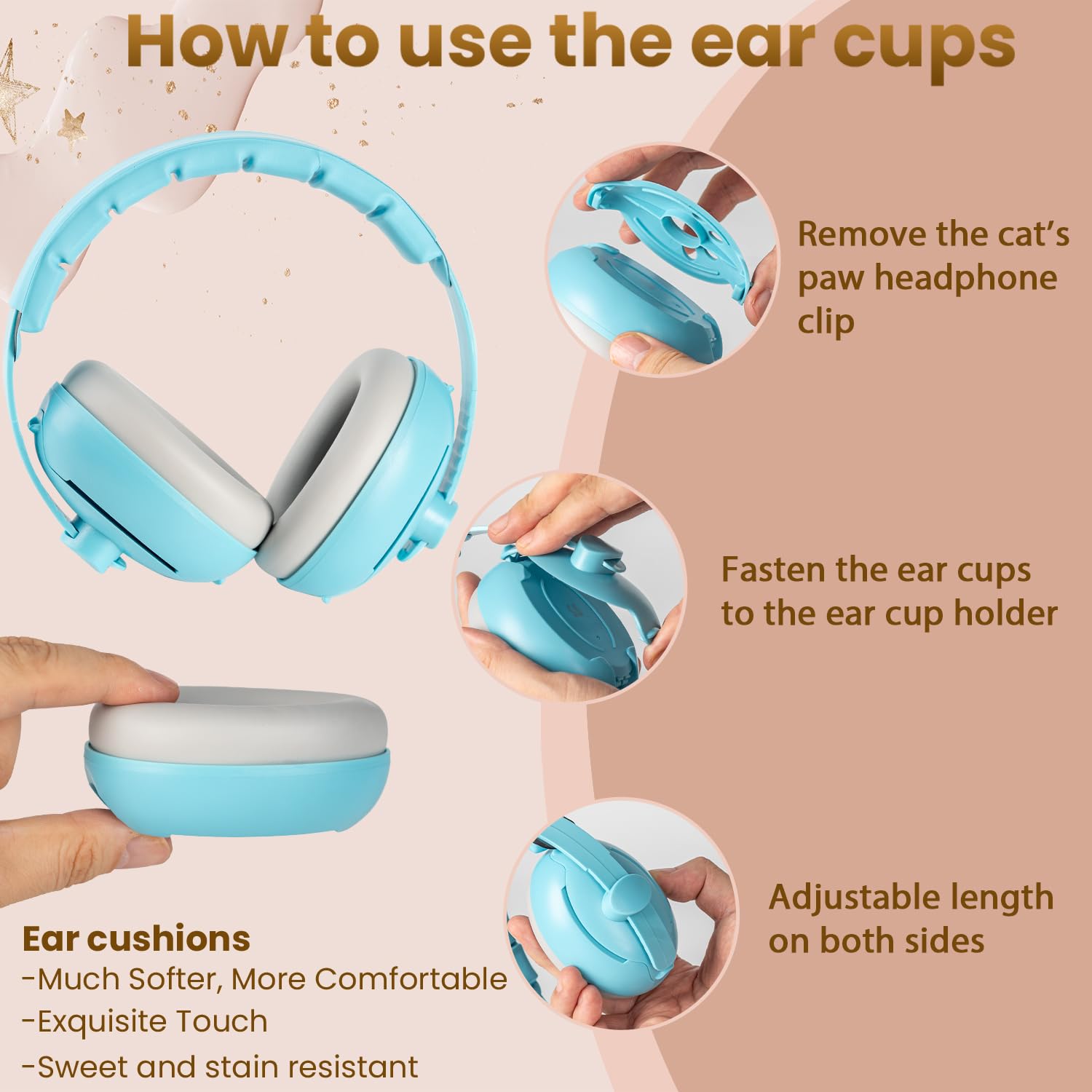 2-in-1 Baby Ear Defender for Babies Toddlers up to 36 Months - CE & UKCA Certified - Noise Reduction Earmuffs Baby Headphones Against Hearing Damage & Improves Sleep