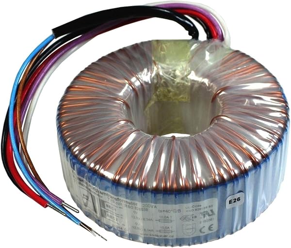 Lumonic transformateur toroïdal Transformateur 30VA 2x9V pour audio, industriels, halogènes et sur rails - 230V tension d'entrée - 18V tension secondaire - Modèle RSO-826007 - 4