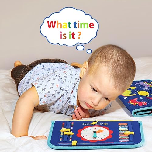 Miniatura 5 de Montessori - Libro para bebés para niños y niñas, juguetes sensoriales para niños pequeños de 1, 2, 3 años, regalo de cumpleaños, actividades de