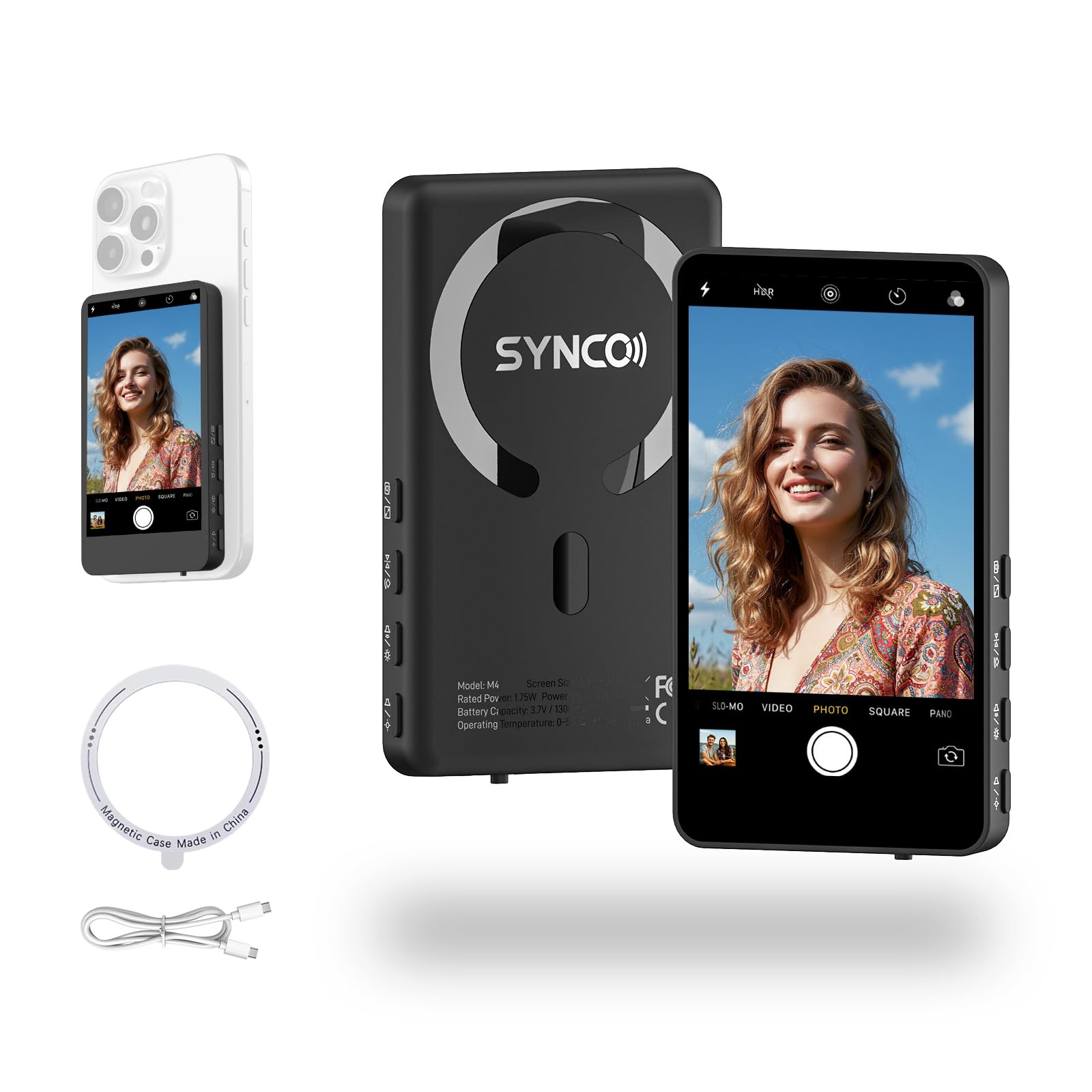 Amazon.co.jp: SYNCO XView スマホ用自撮りモニター iPhone 17/Android