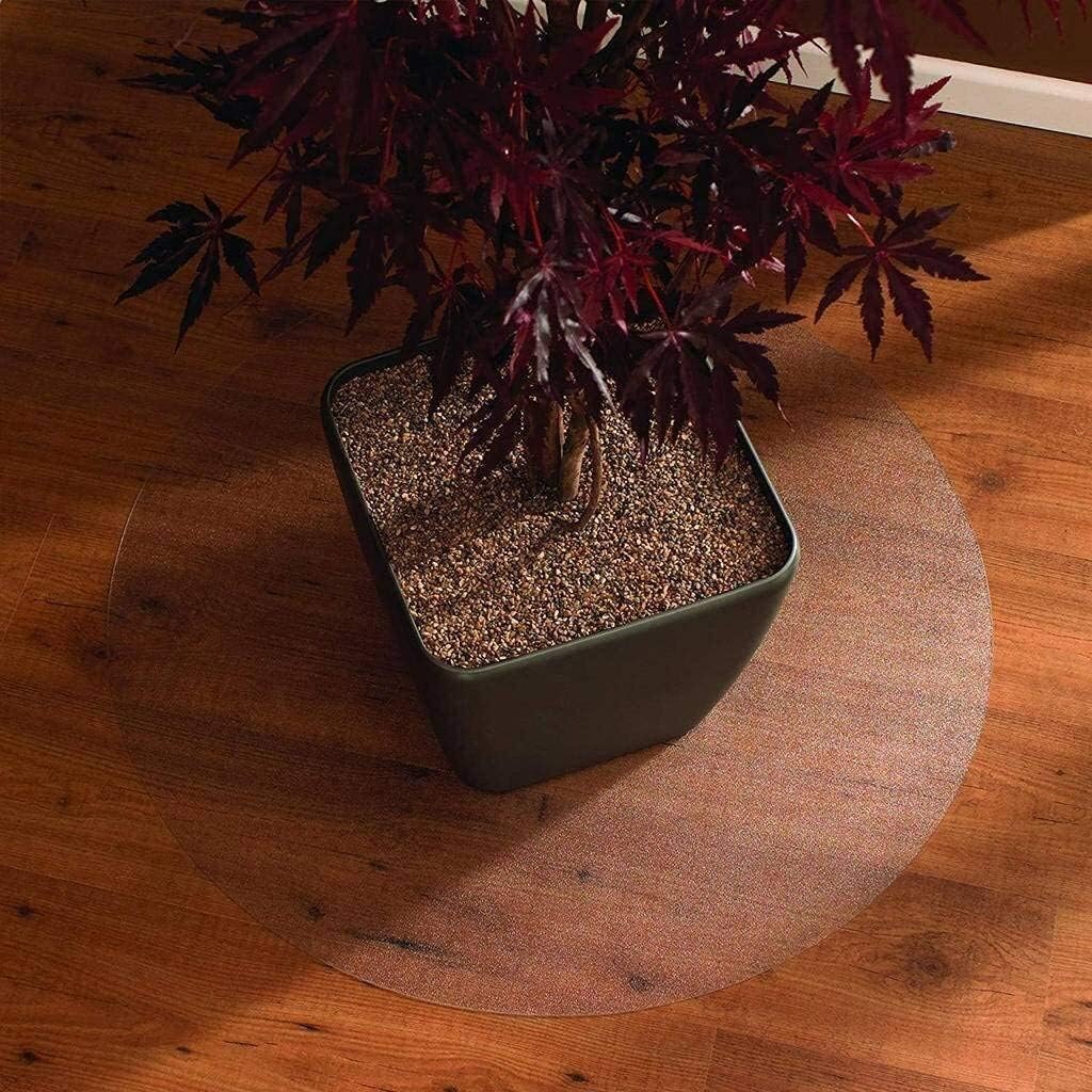 Chihen Clear Chair Mat for Hard Floors, Clear Hard Floor Use Transparent Office Home Floor Protector Mat Chairmats (Color : 1.5mm, Size : 120CM Round) : Office Products