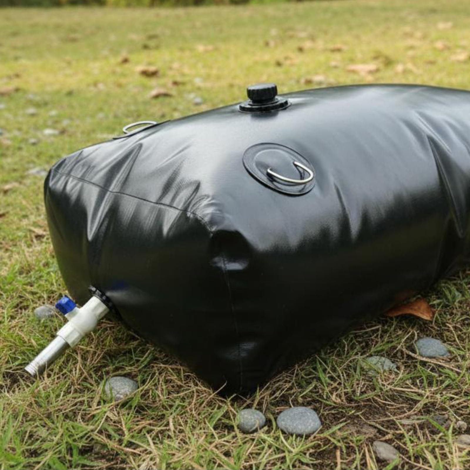 Harilla Bolsa de Almacenamiento Plegable Recipiente Flexible Depósito Portátil Almacenaje Fácil Material PVC Resistente Adecuada para Granjeros Trabajo Rural Conducción