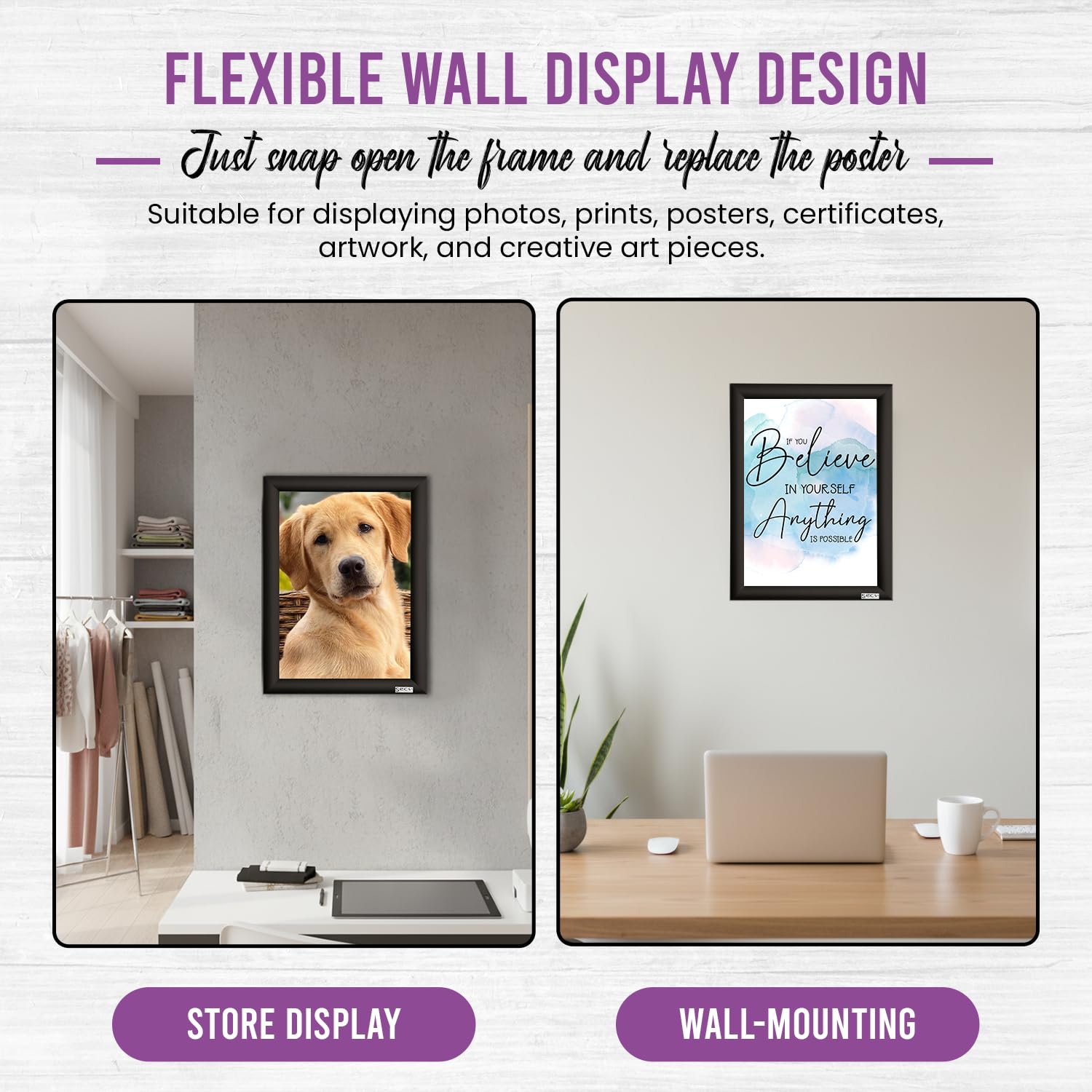 Amazon.com - SECO Easy Open Front Loading Snap Frame Poster