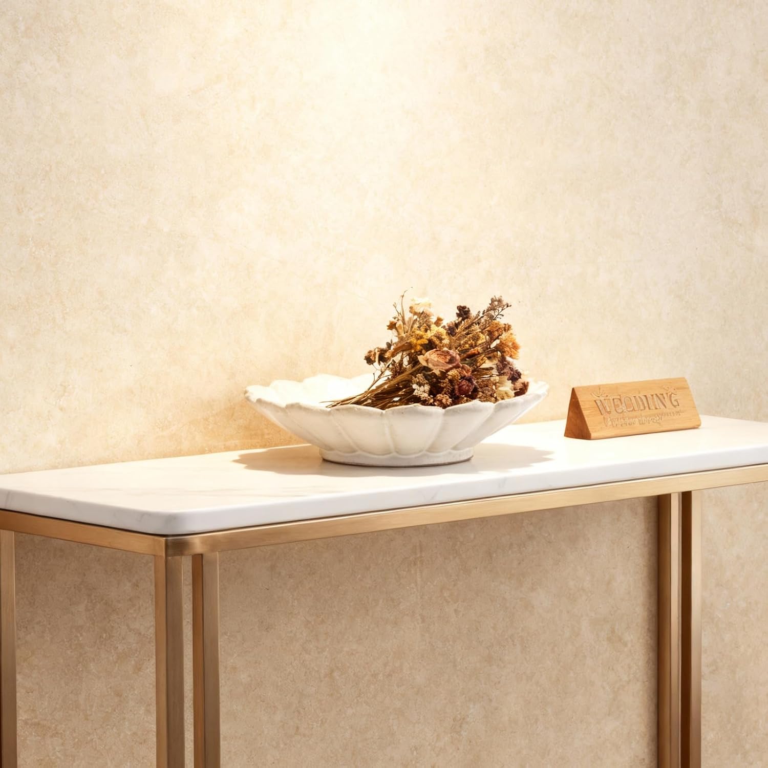 7.9" White Ceramic Flower Shaped Decorative Bowl, Elegant Ruffled Edge Centerpiece Bowl for Kitchen Counter, Dining Table or Coffee Table, Modern Fruit Bowl for Home Decor, Ideal Housewarming Gift