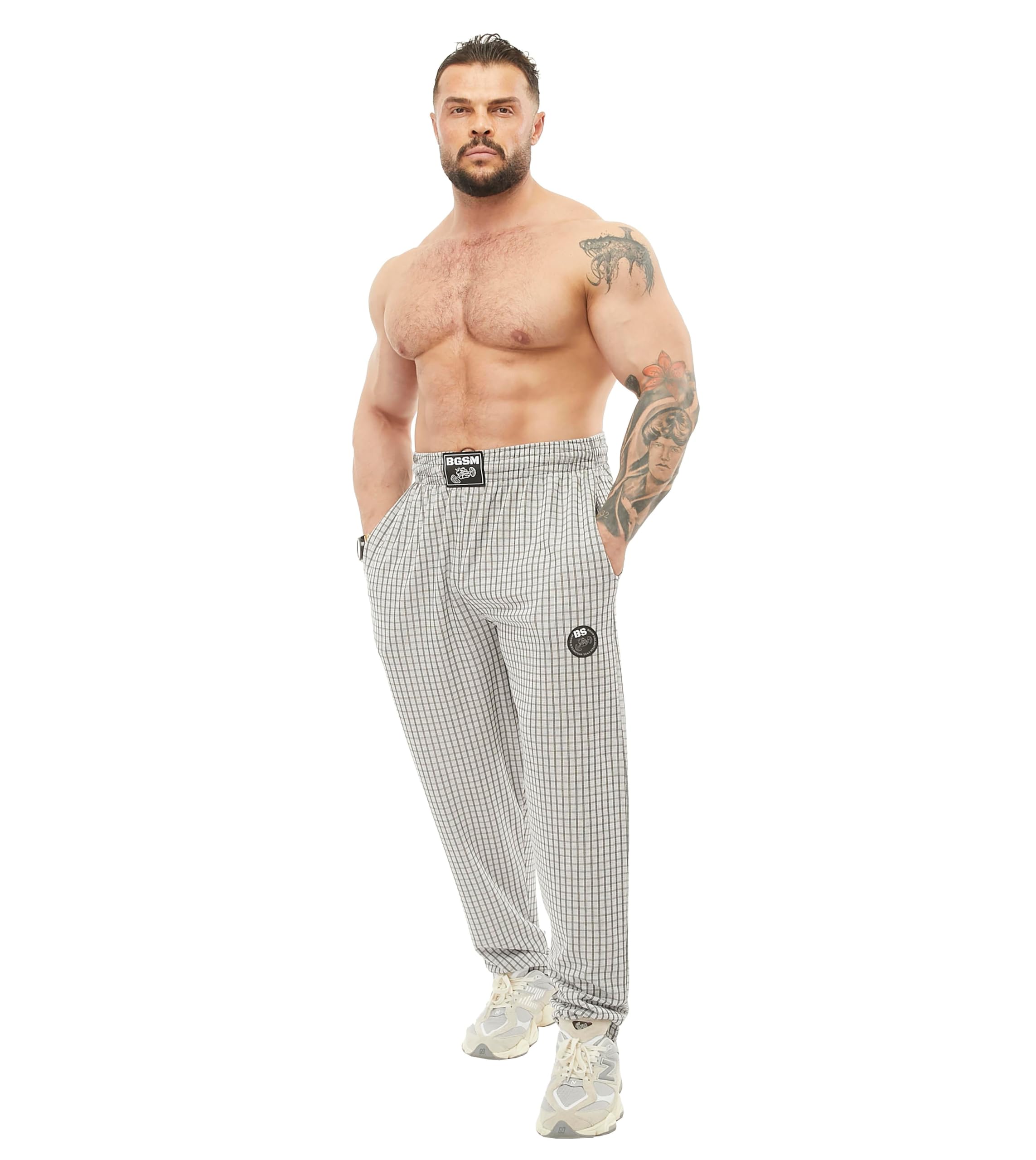 Pantalones deportivos de algodón de ajuste holgado para hombre con bolsillos, pantalones de estilo de vida para gimnasio