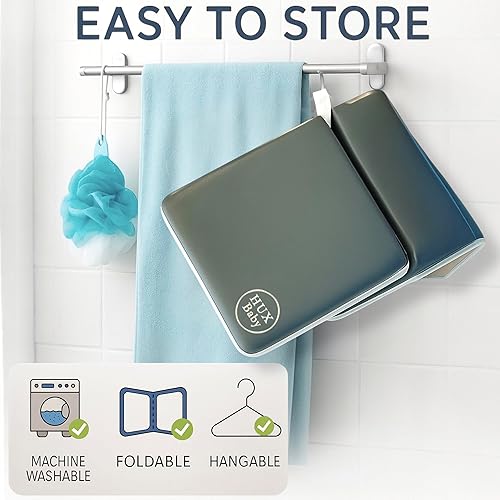 Miniatura 7 de Cómodo juego de rodilleras y coderas de baño para bebé, almohadilla antideslizante para bañarse, tapete acolchado para bañera, coderas, bolsillos de