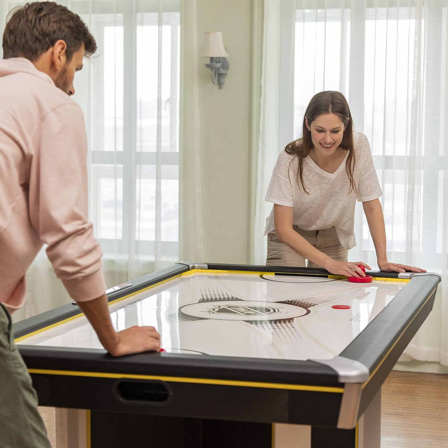 EastPoint Sports NHL 40” NHL Table Top Hockey Table with Pucks & Pushers, Black : Everything Else