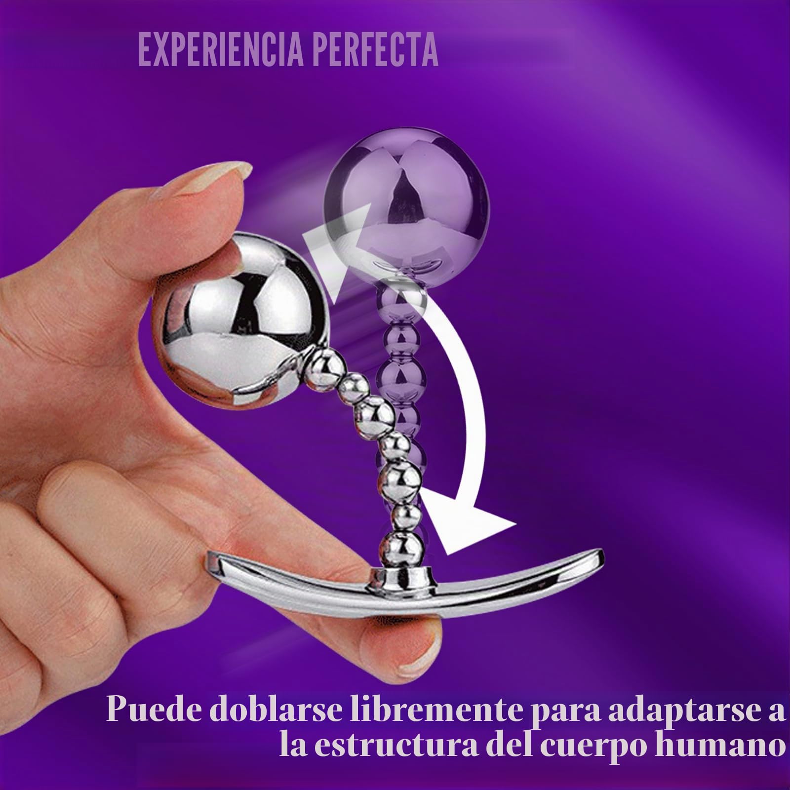 Bolas Anales Extra Grandes Bolas Anales de Metal Pero Plug Plug Anal XXL de Acero Inoxidable con Bolas del Amor Separador Anal Juguetes Anales para Buttpluck Principiante Fetiche Hombres Mujeres