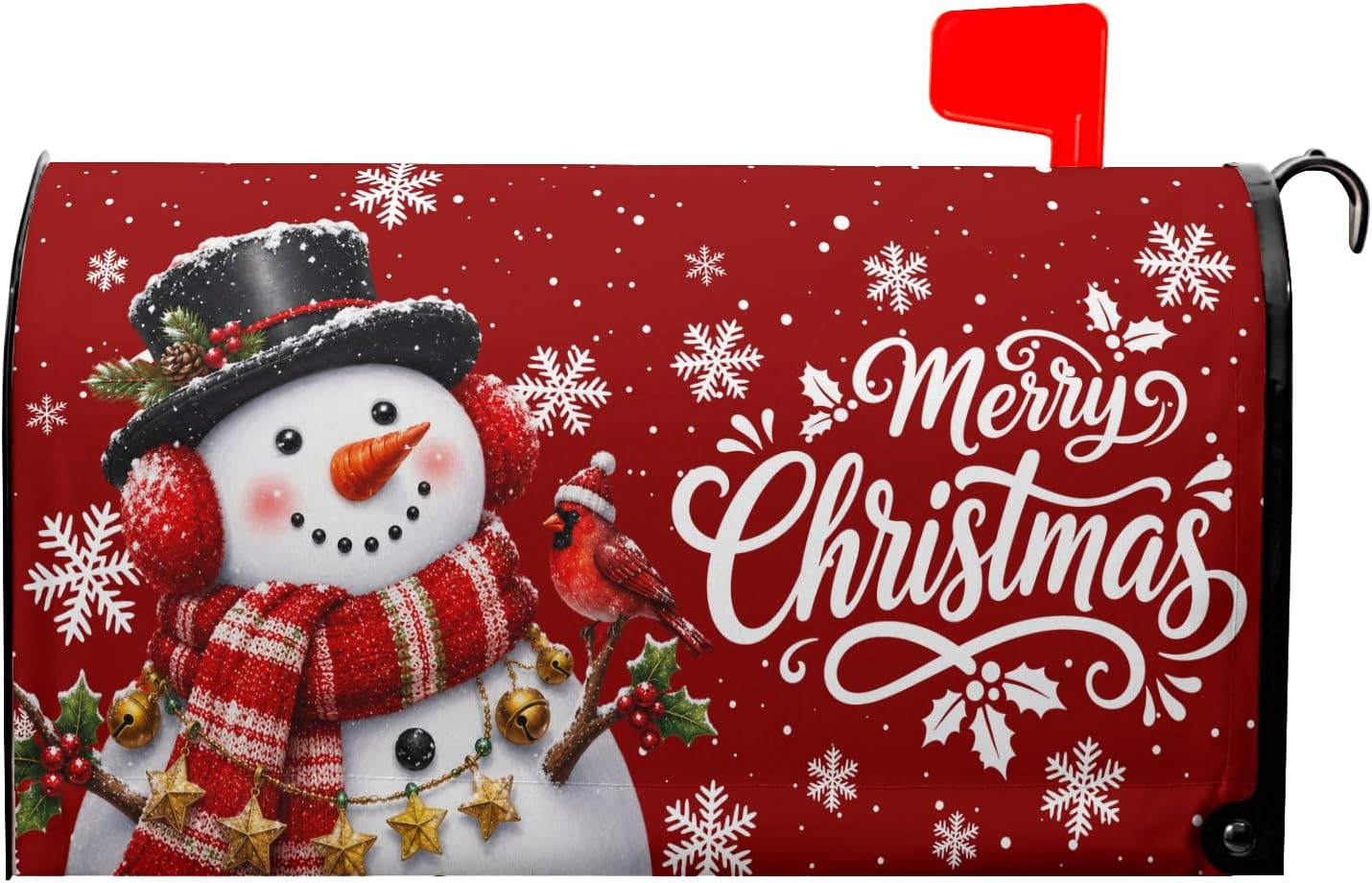 Harooni Christmas Snowman Mailbox Covers Magnetic Standard Size 18" X 21"