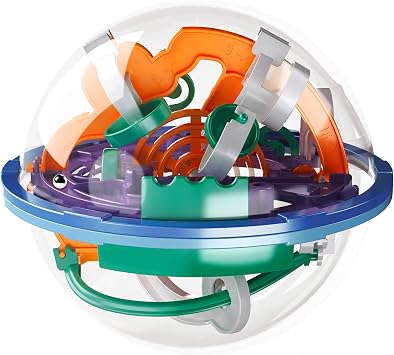 3D Maze Ball 4.7Inch Interactive Maze Sphere Game 100 Obstacles
